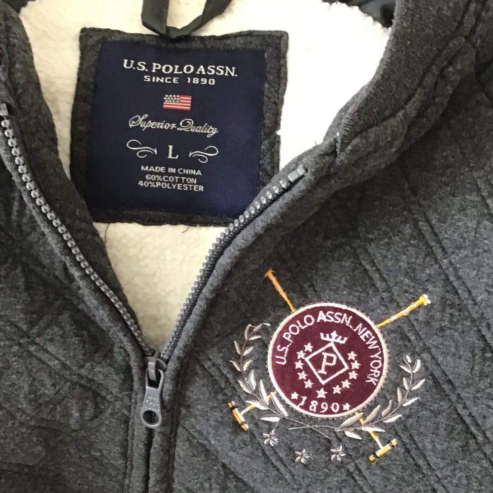 U.S. POLO ASSN. ZIP SWEATER-JACKET WOMENS - Picture 4 of 16